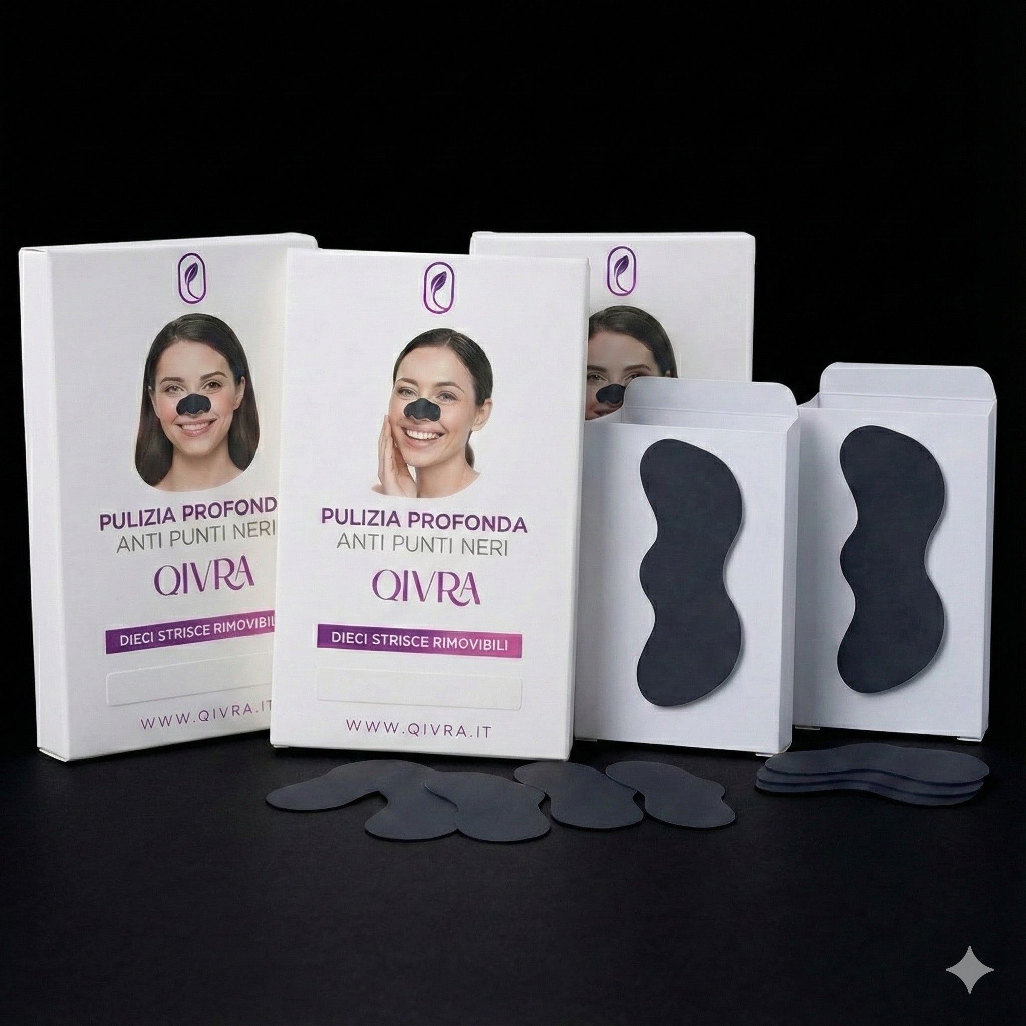 Pulizia Profonda Anti Punti Neri - Strisce Naso Carbone Attivo