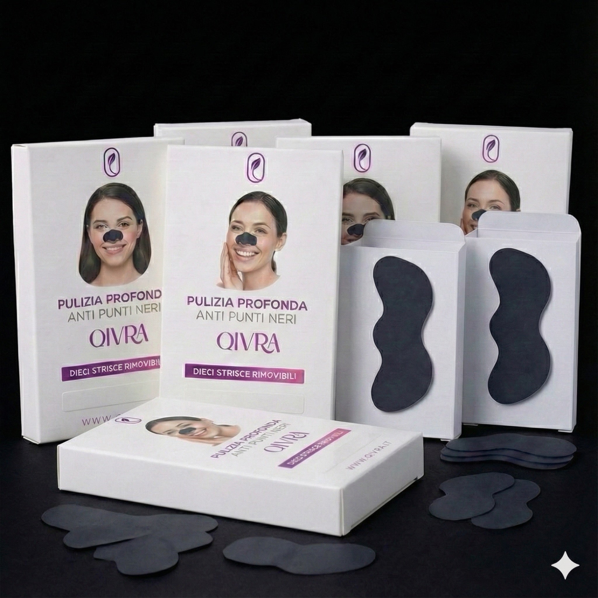 Pulizia Profonda Anti Punti Neri - Strisce Naso Carbone Attivo