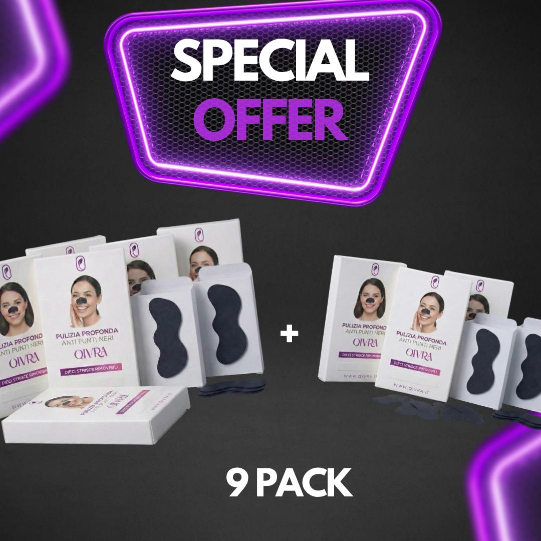 Pulizia Profonda Anti Punti Neri - Strisce Naso Carbone Attivo